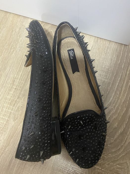 Balerini cu tinte, negri, 37, stare impecabila