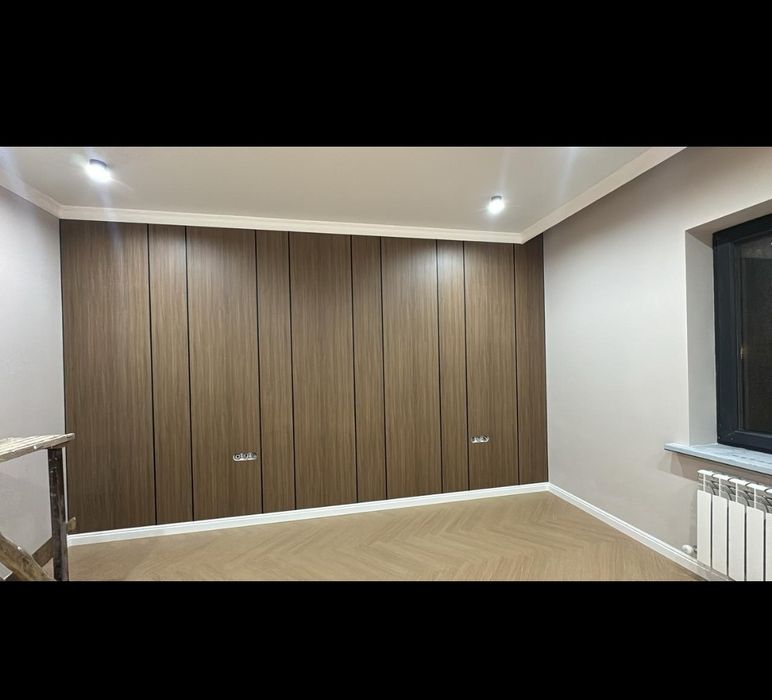 Монтаж бамбуковых панелей