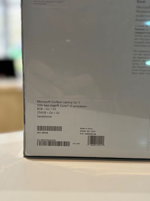 **ATS GSM**Microsoft Surface Laptop Go 3 256Gb/Nou/F+G