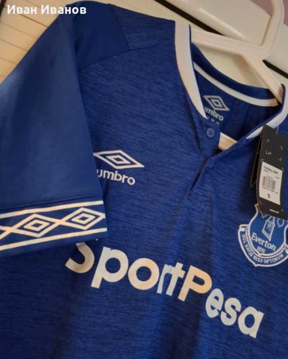 Чисто нова оригинална фланелка на Евертън
