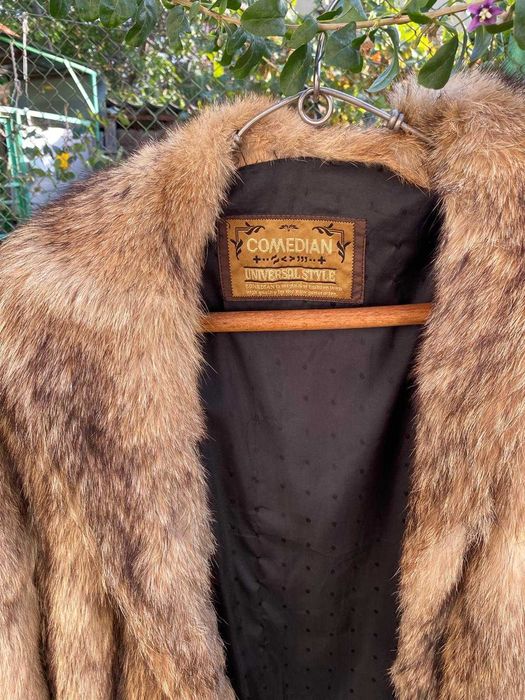 Haina de blana naturala de enot (lunga), vinted marca Comedian
