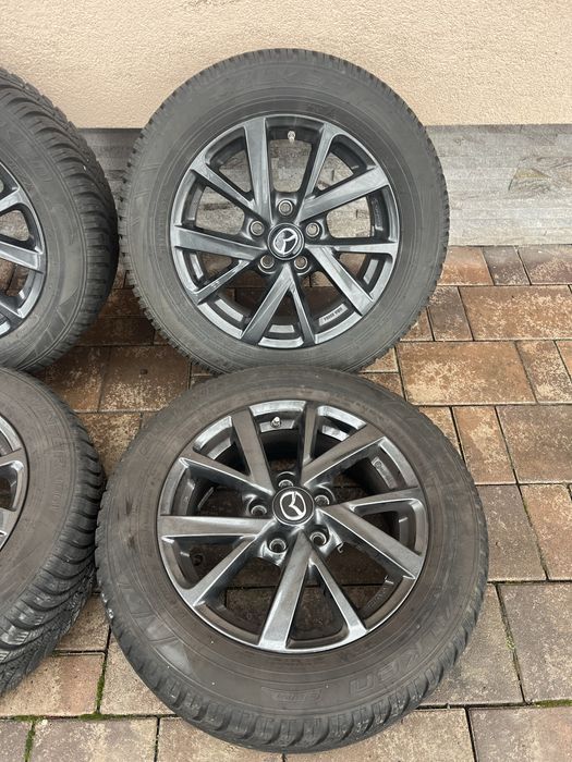Jante 5x114,3  originale Mazda 3 Anvelope 205 60 16