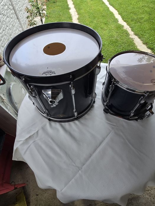 Set Complet Tobe TAMA Rockstar Deep Blue (Anii '90) + Cinele Marathon + Hardware TAMA