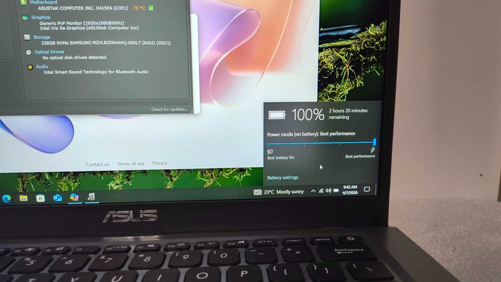 Laptop 14" ultraportabil Asus VivoBook X415 i5 1135g7 8gb ram ssd 256gb