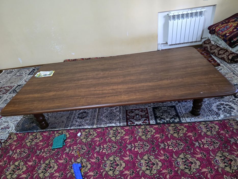 Стол-хонтахта 12 кишилик, 215×120 размерда