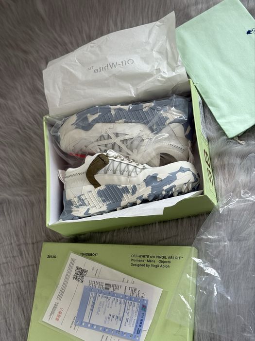 Sneakers Off-White Odsy-1000 Blue Marble Full Box[Verificare Colet]New
