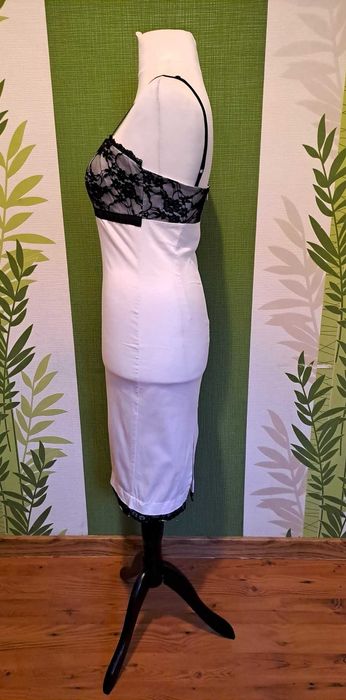 Rochie midi de ocazie de culoare alb, marimea M, marca Rinascimento