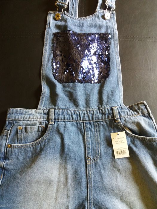 Salopeta de blugi 13-14 ani