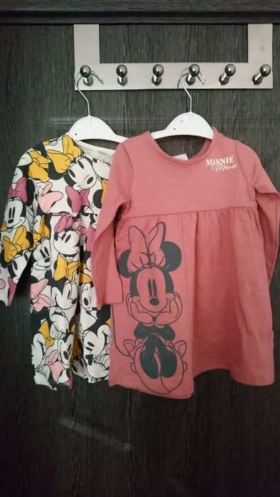 Памучни роклички F&F, за момиченце, 9-12м, 74-80см