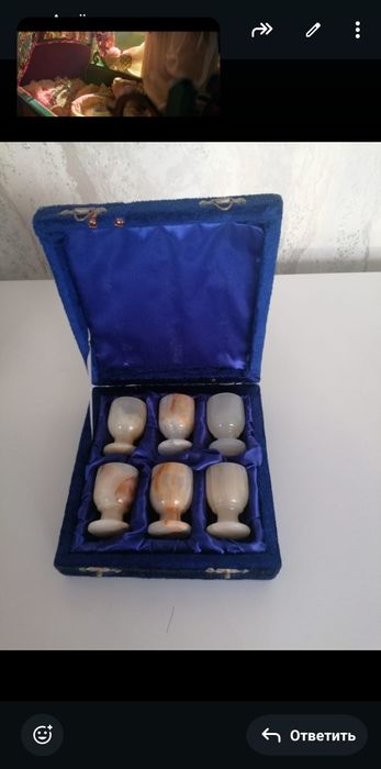 Продам красивый изящный набор рюмок