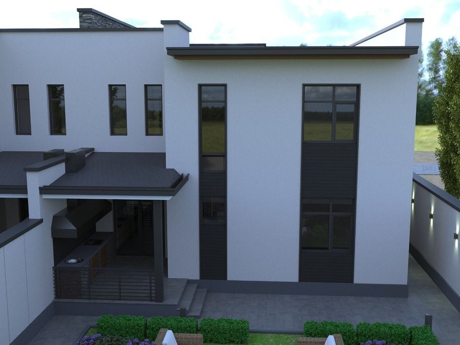 Гулистон шахрида. Hi-tech усулидаги 2 каватли ховлили замонавий уйлар