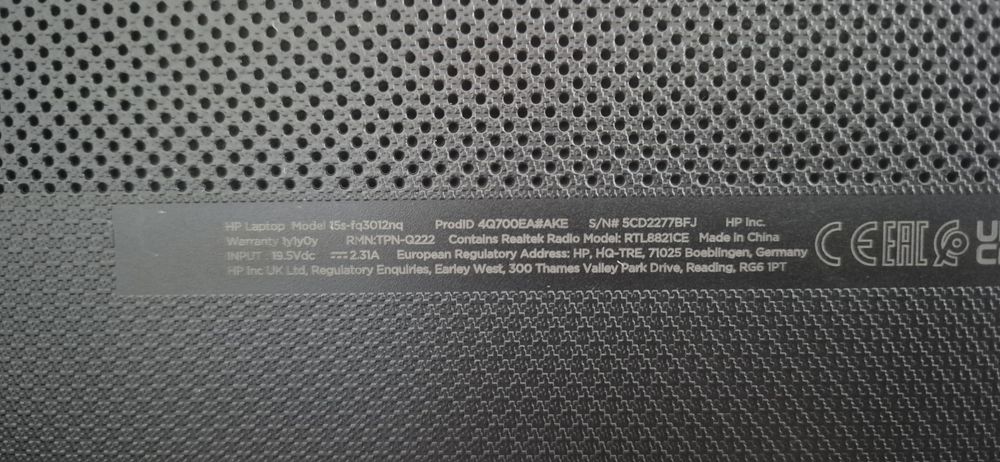 Laptop 2023 HP 15s-fq3012nq