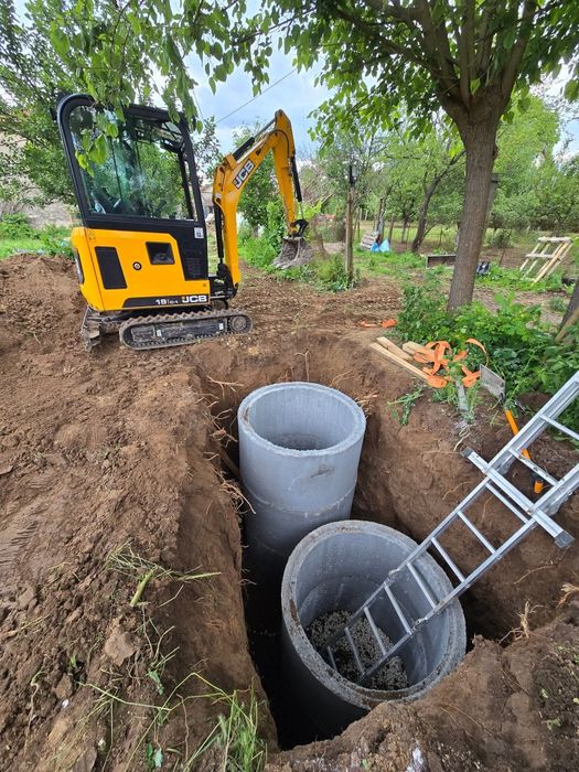 Мини Багер. Септична яма. Септични ями