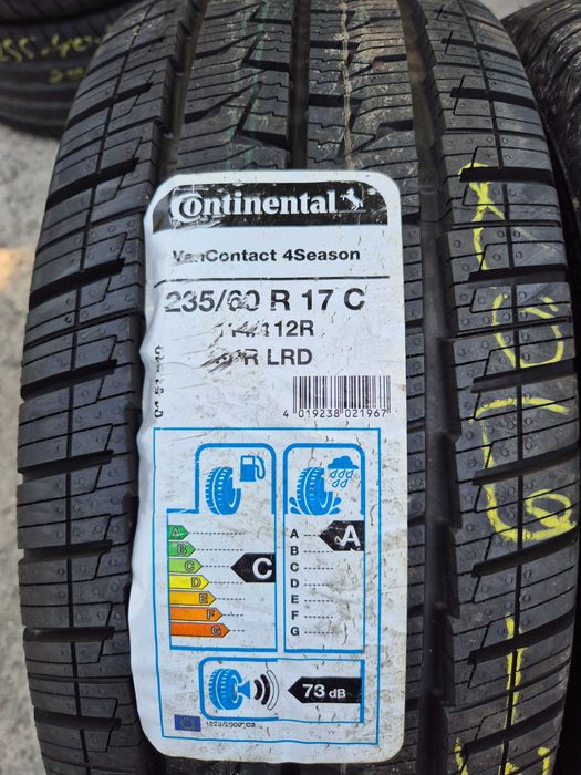 2 Anvelope M+S VARA IARNA 4 Sezoane - 235/60/17C - Continental Van Contact 4Seasons - NOU - DOT 4919 !