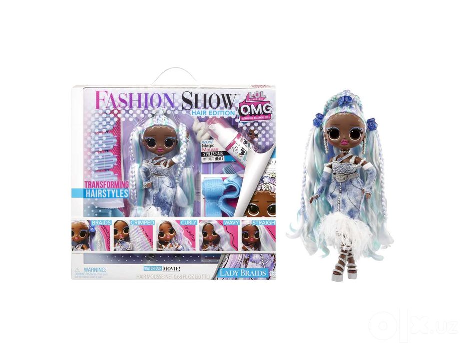 L.O.L. O.M.G. Lady Braids - кукла Hair Edition, новая
