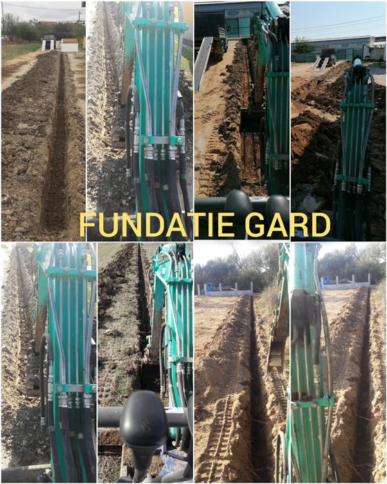 MINIEXCAVATOR fundatii, santuri, bransamente, alte sapaturi demolari