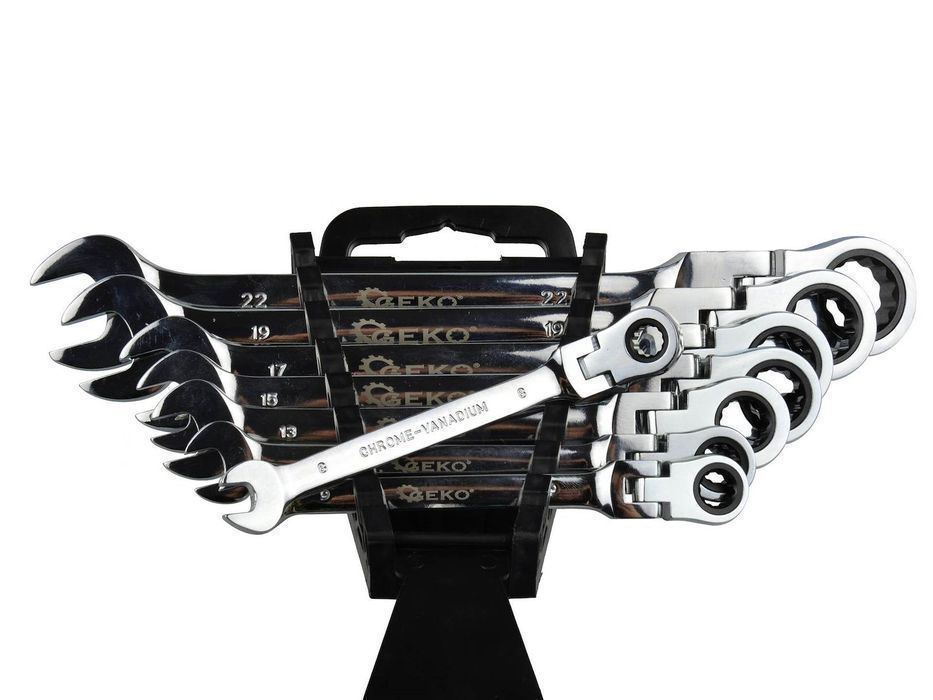 Set chei combinate cu clichet articulate 8-22mm 8buc geko