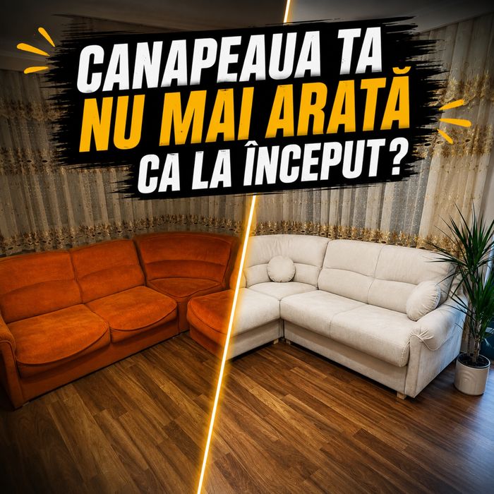 Tapitam, reparatii tapiterie, retapitare coltar, canapele, auto