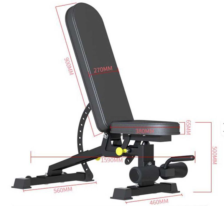 Скамья с изменяемым углом