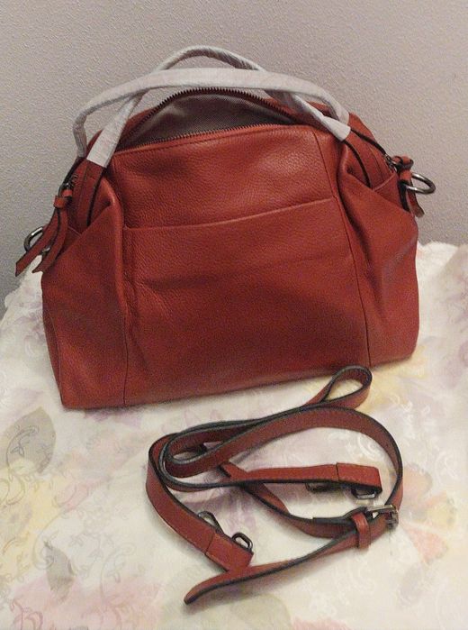 НОВА! Луксозна чанта - естествена кожа