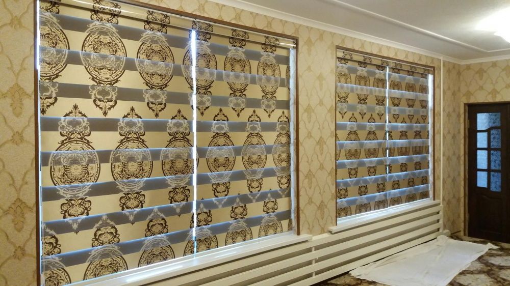 Жалюзи комбо jaluzi kombo vertikalni garizantalniy Kasetni Pardalaru