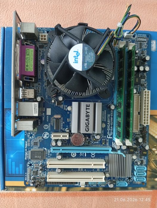 KIT RETRO PC Socket 775, CPU E5300, DUAL CORE LA 2,6Ghz, RAM 2x2Gb Ddr2,
