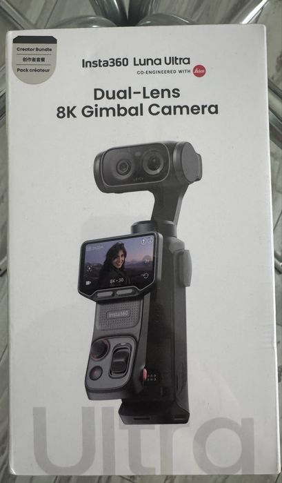 Insta 360 luna Ultra  Dual-Lens 8k Gimbal Camera