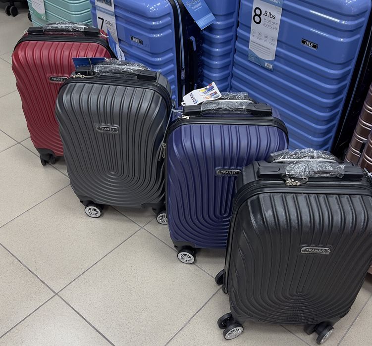 Куфар за ръчен багаж 48x33x21 см | Лек и здрав ABS с , 4 колела 360°