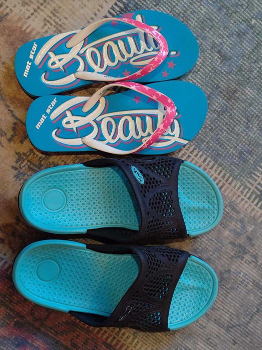 Детски обувки 34 за момиче, ботуши, боти, сникърси, апрески, джапанки