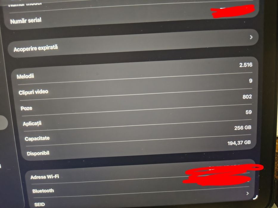 Ipad air 5 256 wifi 2022 folosită f putin