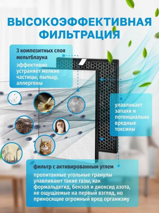 Philips AC2729, AC2721 va AC2726 havo tozalagich Kamplekt boladi