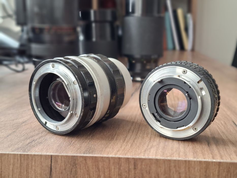 Обективи Никон/ Nikon 50mm 1.8 E + 105 2.5 (за ремонт)