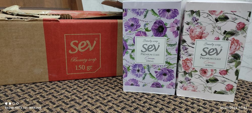 Sev xushbo'y sovun 8 pachka ichida 6 tadan Donaga yo'q