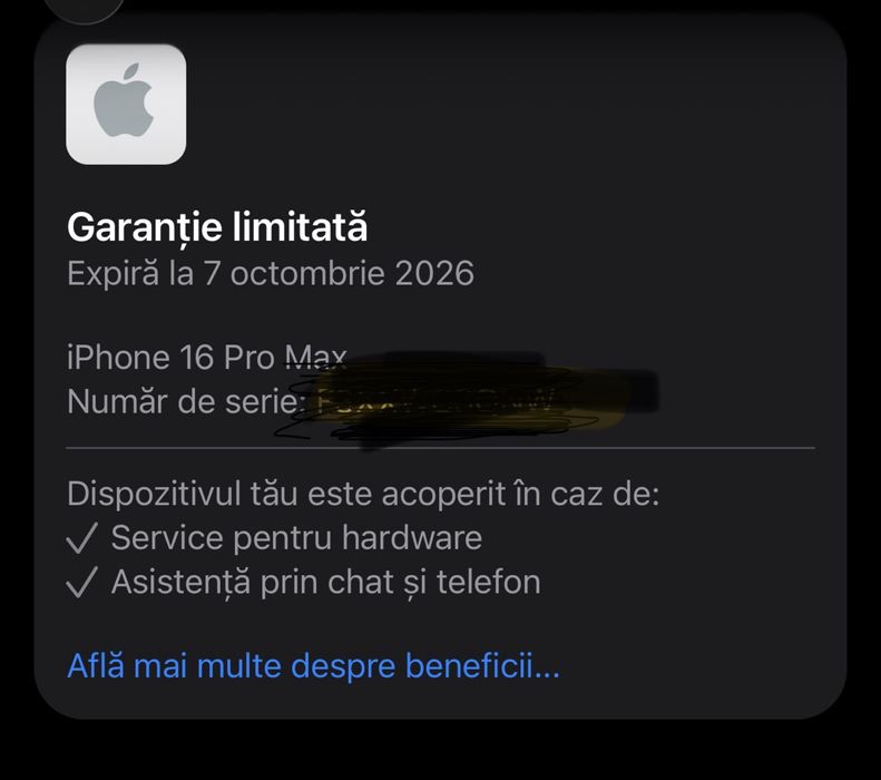 Vand/ schimb Iphone 16 pro max 256/ 100% baterie, aspect foarte bun