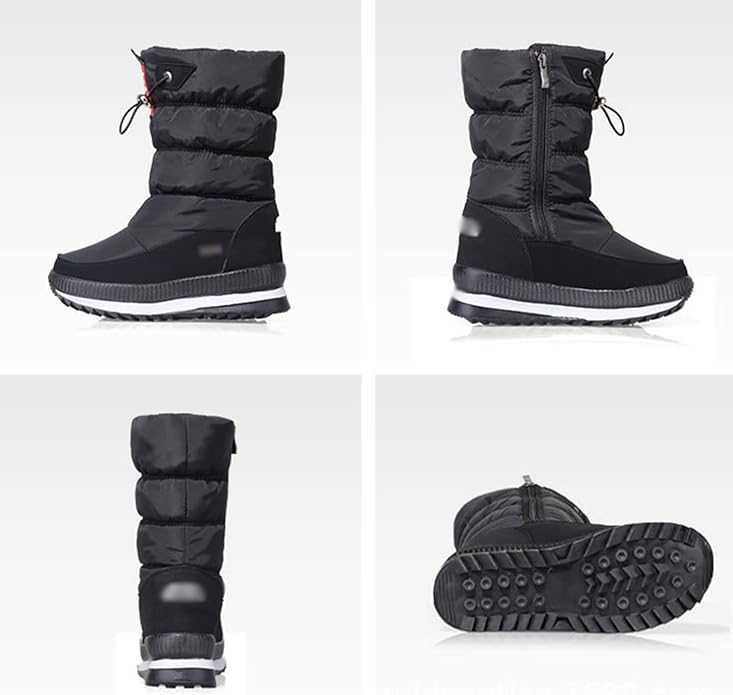 Ghete damă zăpadă albe, impermeabile, mărimea 38