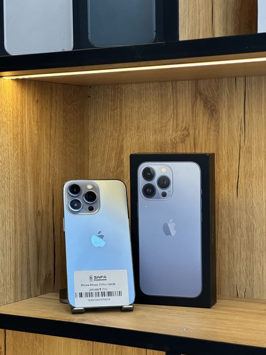 айфон 13 про синий  с коробкой