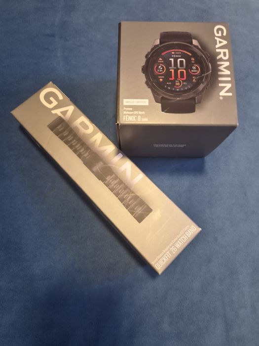 Ceas GARMIN FENIX 8, 51mm,  Amoled , Sapphire, + bratara din Titan