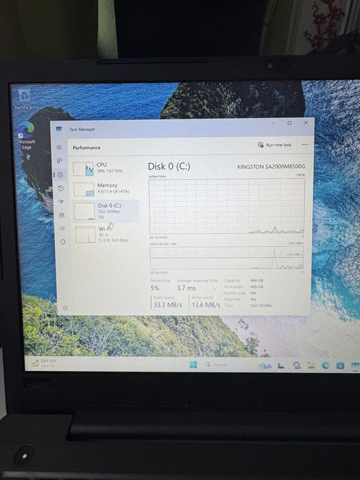 Vand Laptop Lenovo i5 8250U 3.4GHz 12GB DDR4 SSD 500GB NVME
