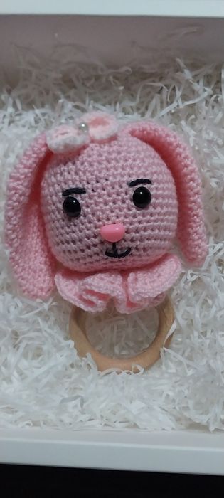 Погремушки детские крючком.