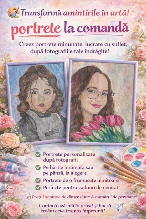 Portrete realizate în acuarela