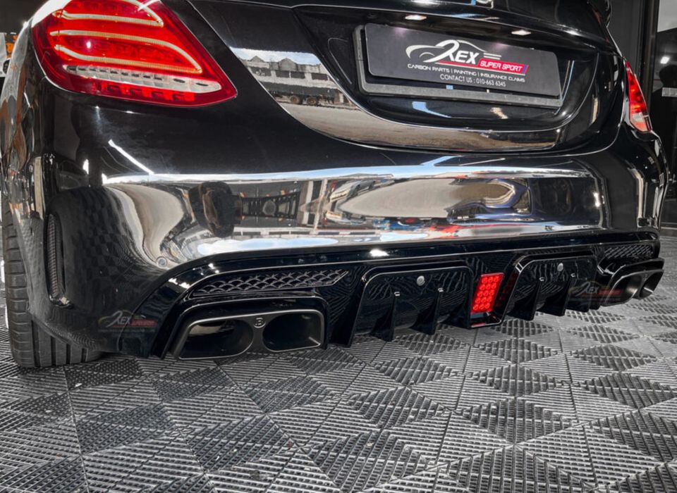 BRABUS Дифузьор за Mercedes W205 / S205 - Черен Гланц - Тунинг