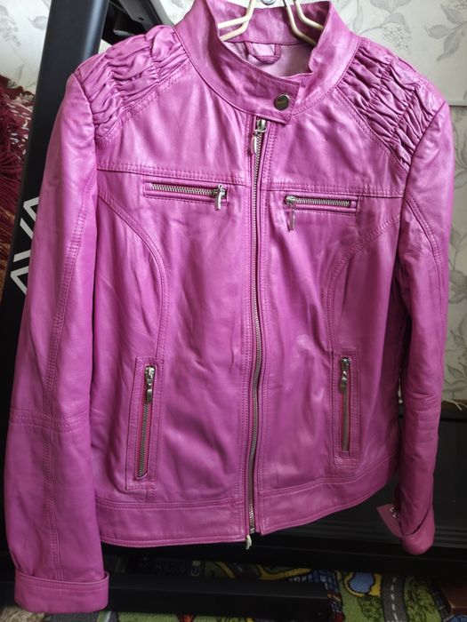 Куртка кожаная! Размер 44-46