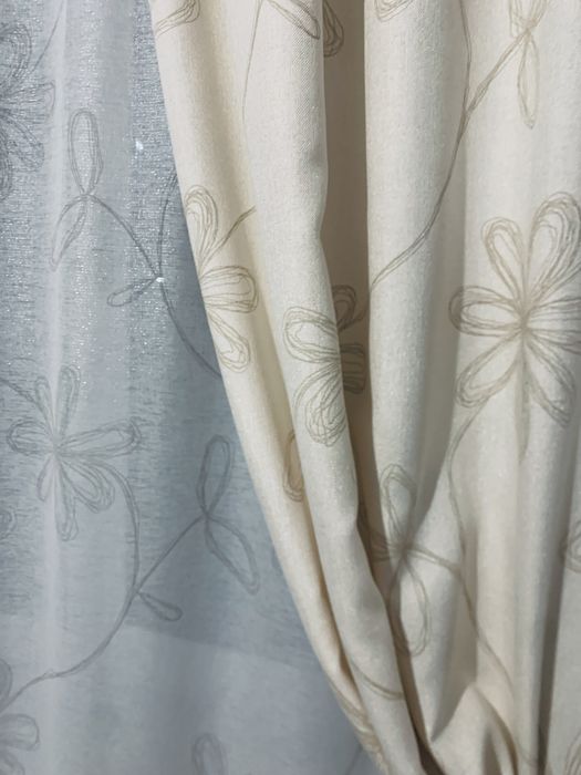Продам шторы+тюль ЛЕН
