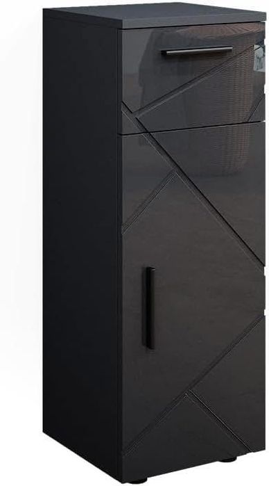 Vicco Irma Midi шкаф за баня висок гланц антрацит