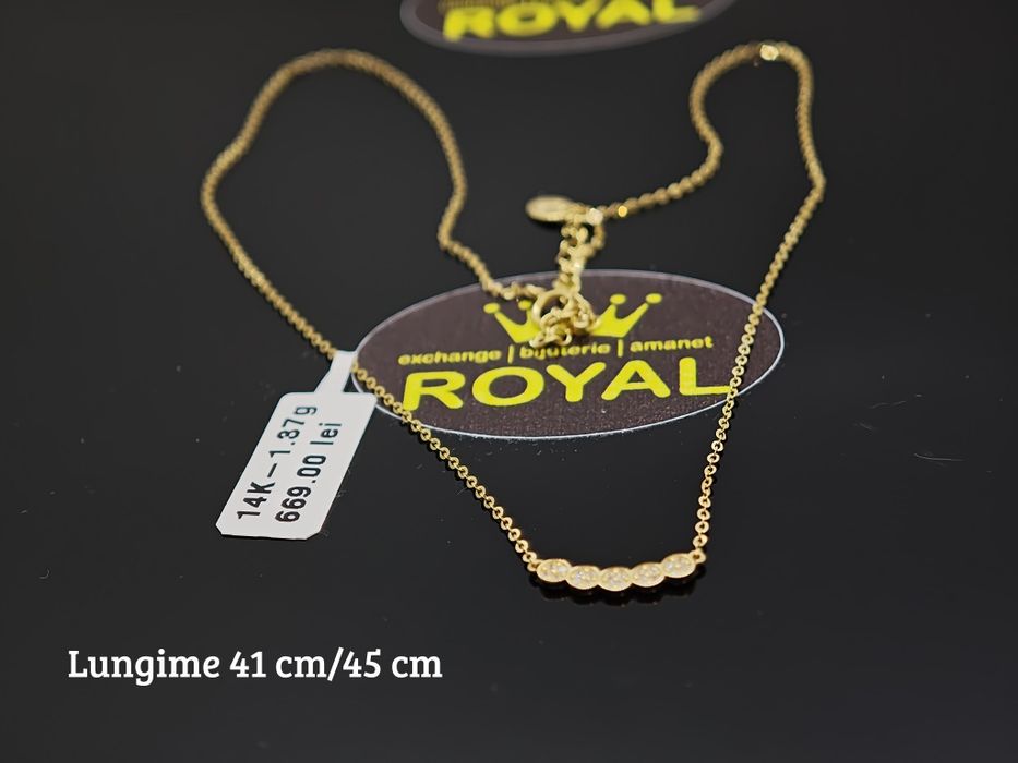 Bijuteria Royal: Lanț aur 14k/1.37 gr