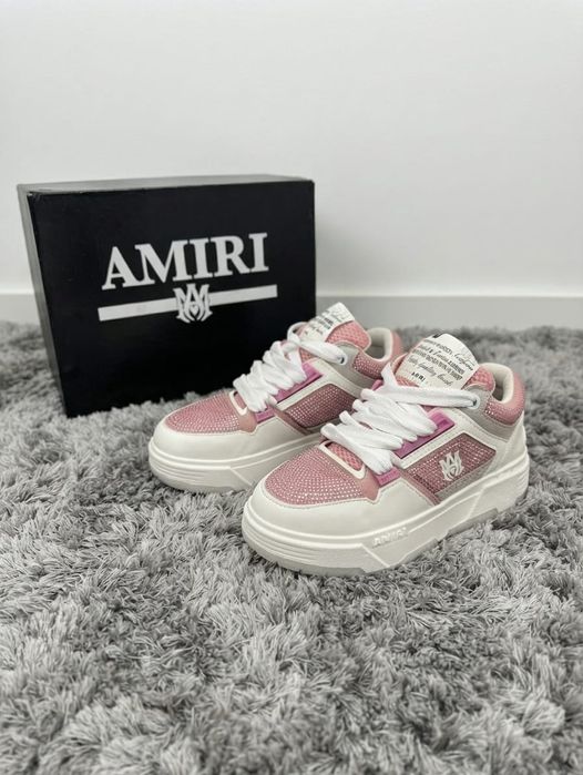 Adidasi Amiri MA1 Roz Pietre - Adidasi Fete Full Box