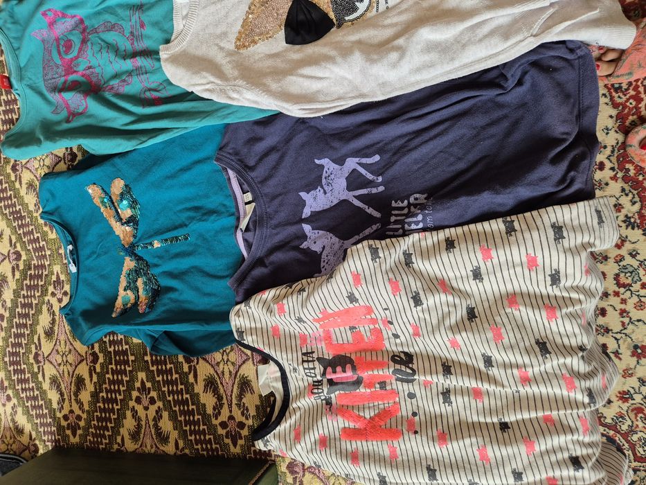 Блузки с дълъг ръкав и клинчета - 128-134см