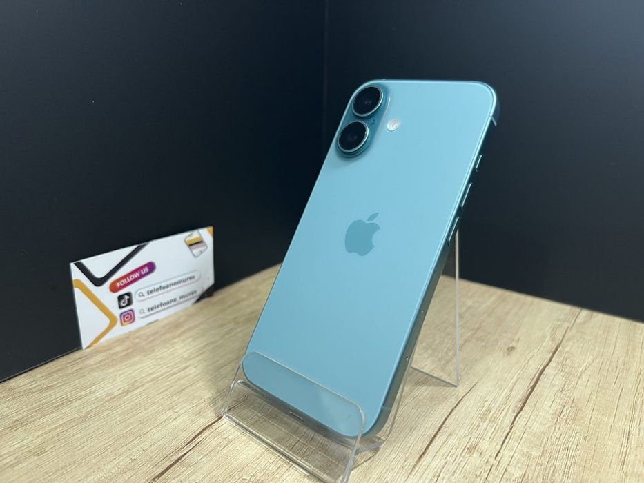 Iphone 16 128Gb Teal Second-Hand Bun 3 ani garanție, Telefoane Mures