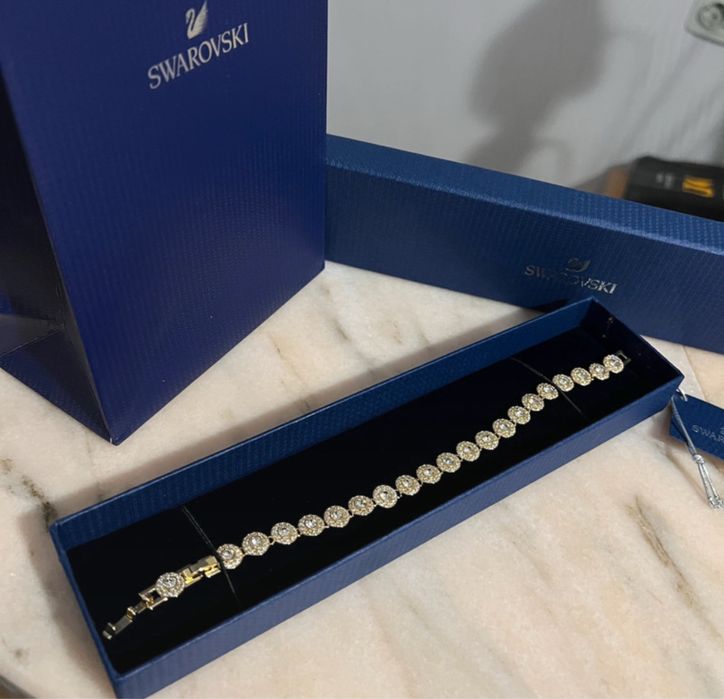 Bratara Swarovski Angelic Tennis Aur