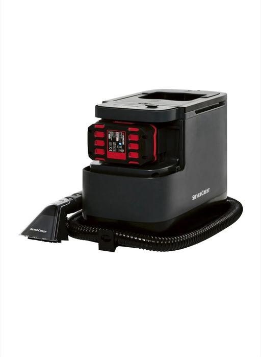 1. Aspirator de curatare tapicerie si covoare, SilverCrest, 200W, acumulator 20V 4Ah, set complet